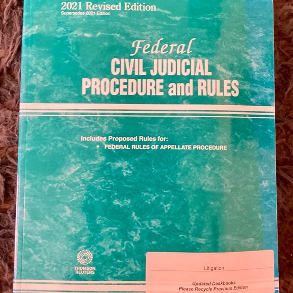 Federal Civil Judicial Procedure and Rules, 2021 ed. - Picture 1 of 1